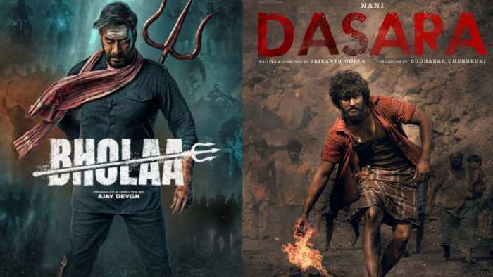 Bholaa vs Dasara ajay devgn bholaa box office collection  first week superstar nani dasara compare bhola vs dasara 