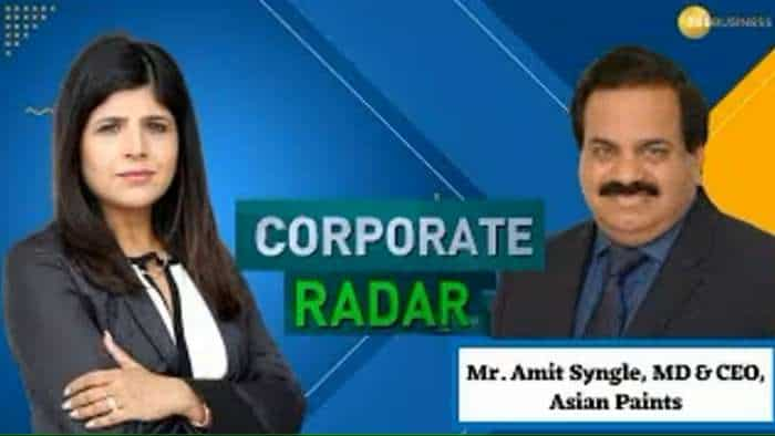 Corporate Radar: ज़ी बिज़नेस के साथ खास बातचीत में Asian Paints के MD & CEO, अमित सिंगल