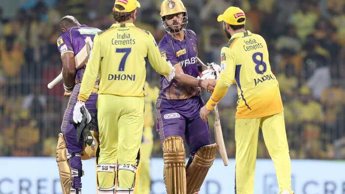 IPL 2023 Chennai Super Kings Vs Kolkata Knight Riders match highlights CSK vs KKR match 61 M Chidambaram stadium chennai cricket scorecard points table match report