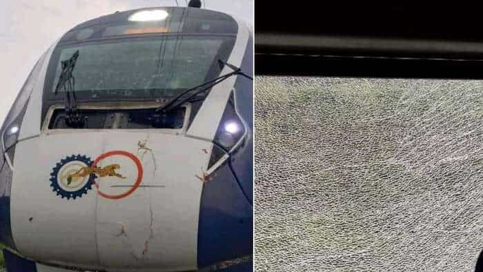 Puri Howrah Vande Bharat Express windshield damage due to Tree branches fall amid storm