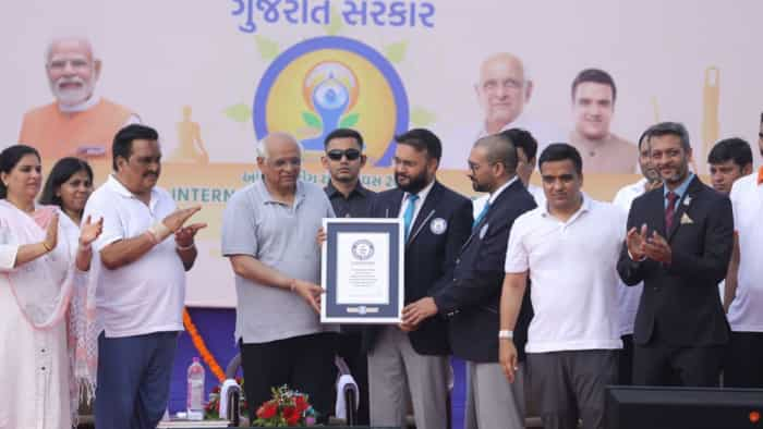 international yoga day 2023 surat people eye on guinness book of world record here you know how