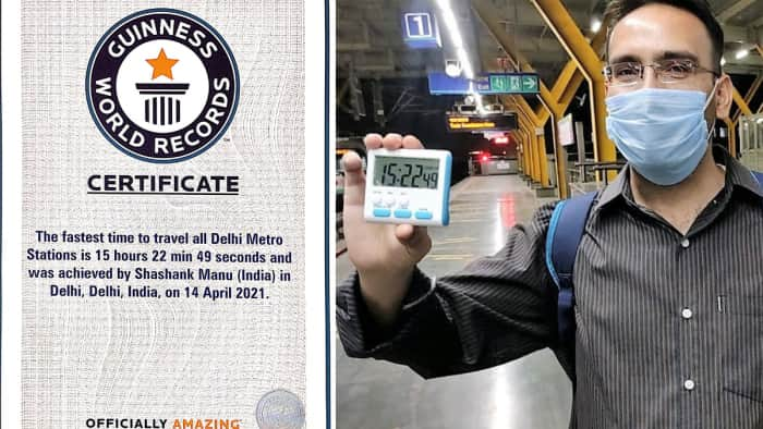 shashank manu a delhi man record guinness world record of travelling 286 metro station in less than 16 hours