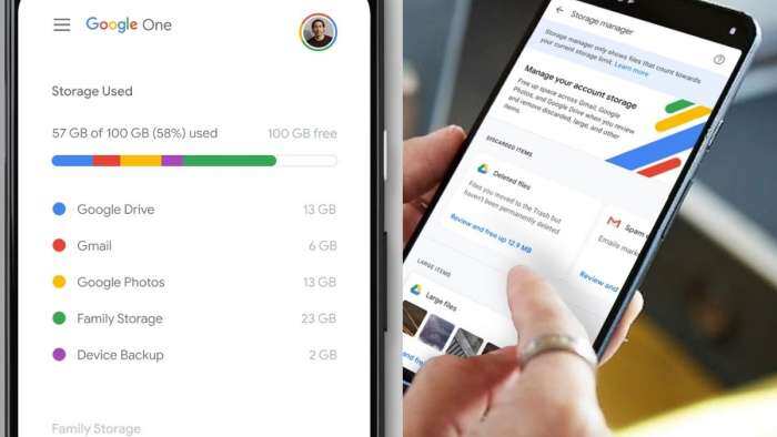 Smartphone storage full try Google one cloud subscription plan price and benefits in India check plans