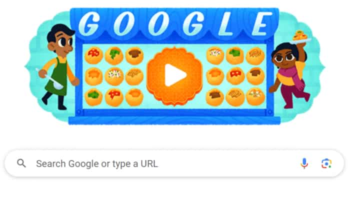 Google Doodle Pani Puri Google created a doodle of Golgappas and gave funny task to the users by the game know how to play