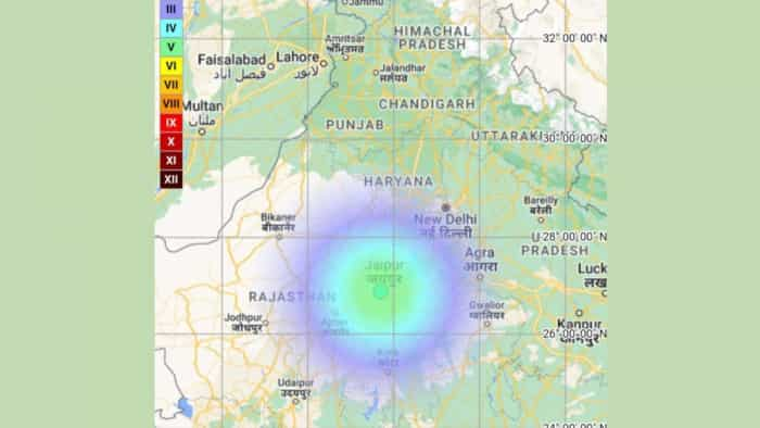 Earthquake in Jaipur strong tremors feels in other parts of state also details 