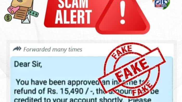 Income Tax Refund fraudsters sending fake message with phishing link PIB fact checks how to keep safe