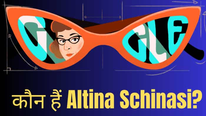 Google Doodle who made cat eye glasses frame who was altina schinasi know for revolutionary eyewear