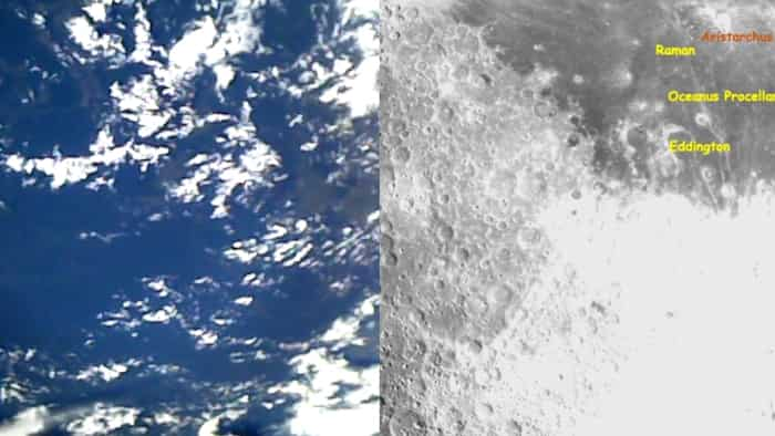  Chandrayaan-3 Before landing on the moon Chandrayaan took pictures of Earth and Moon ISRO shared know latest update