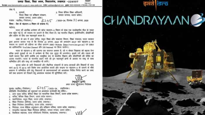 Chandrayaan-3 Landing live telecast in all schools of uttar pradesh schools will open for one hour know where you can watch live streaming