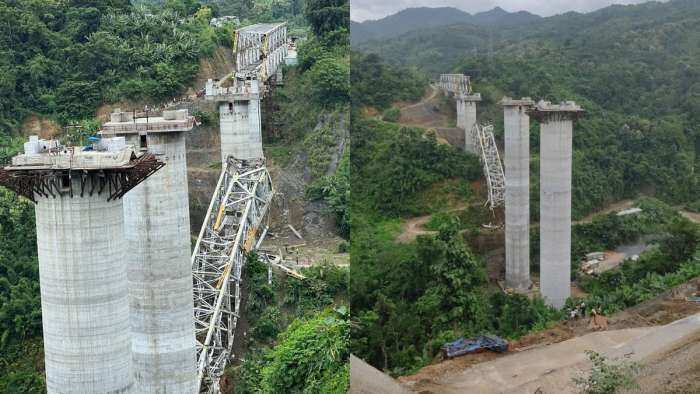 Mizoram Railway Bridge Accident under construction railway bridge collapses 17 dead many trapped pmo announce ex gratia see latest updates