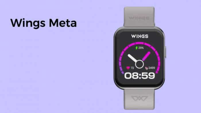 Wings meta smartwatch launched in india with 1.85 display, Health trackers, sports mode check specifications