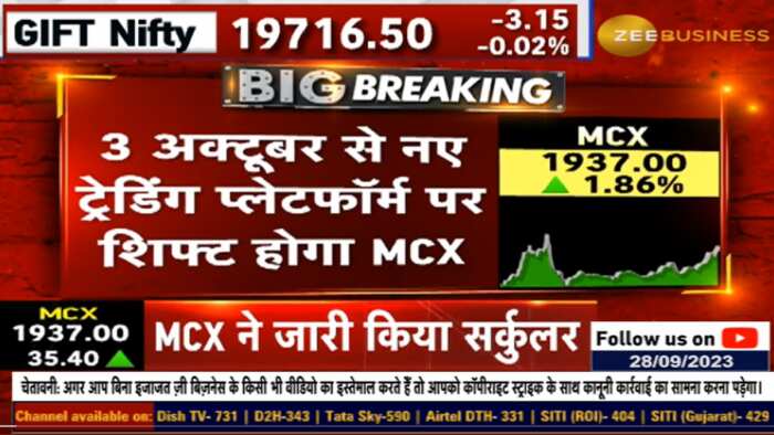 MCX to shift on TCS Trading platform from 3 October SEBI and exchange board gives approval 