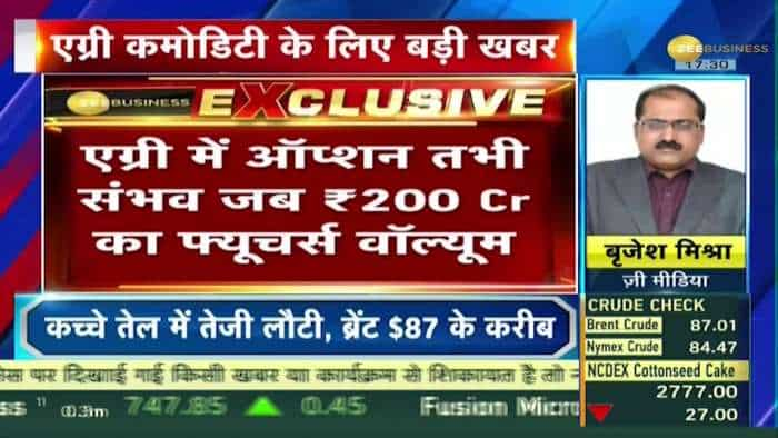 Commodity Live: कच्चे तेल में लौटी तेजी, ब्रैंट क्रूड $87 के करीब पहुंचा | ZEE BUSINESS