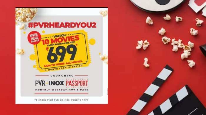 PVR Inox passport monthly movie subscription launched watch 10 movies in only rs 699