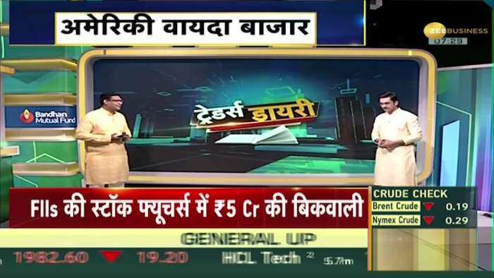 Traders Diary: HDFC-फेडरल बैंक के आज आएंगे नतीजे, FIIs की स्टॉक फ्यूचर्स में 5 करोड़ की बिकवाली