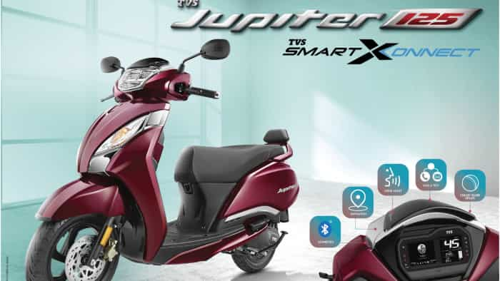 TVS Scooter launched jupiter 125 smartxonnect technology with calls and message notifications enabled check price