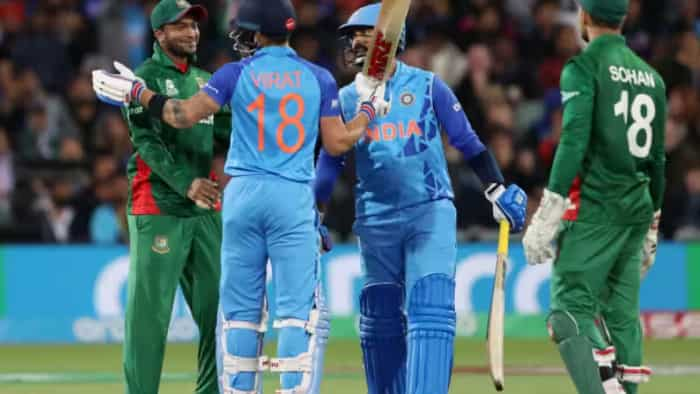 INDIA vs BANGLADESH live streaming icc cricket world cup 2023 Match 17th when and how to watch INDIA vs BANGLADESH live free on web tv mobile apps online