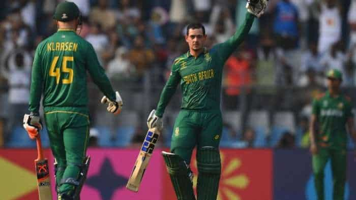 South Africa vs Bangladesh icc cricket world cup 2023 match highlights today records in hindi BAN vs SA scorecard most wickets runs 50s 100s man of the match full match details