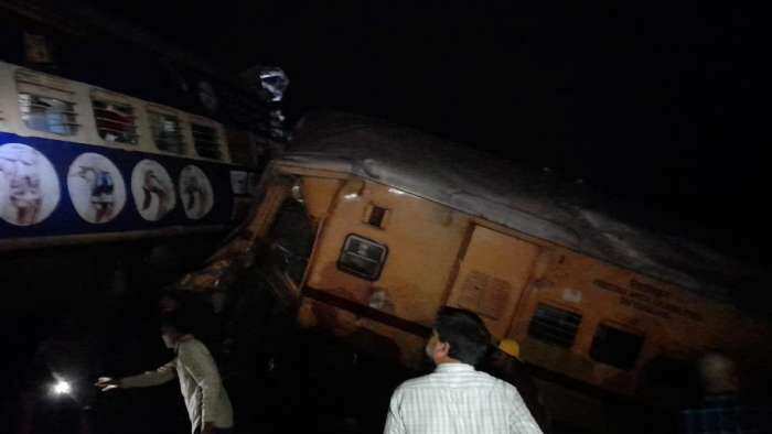 Visakhapatnam Palasa passenger train and the Visakhapatnam Ragada passenger train collided