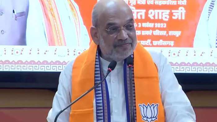 chhattisgarh assembly elections 2023 bjp amit shah releases manifesto sankalp patra at raipur on novemeber 3