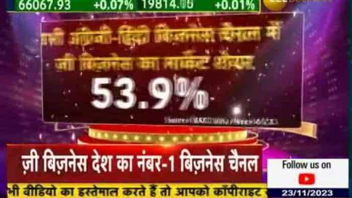 ज़ी बिज़नेस 53.9% मार्केट शेयर के साथ नंबर 1 स्थान पर बरकरार; धन्यवाद दर्शकों