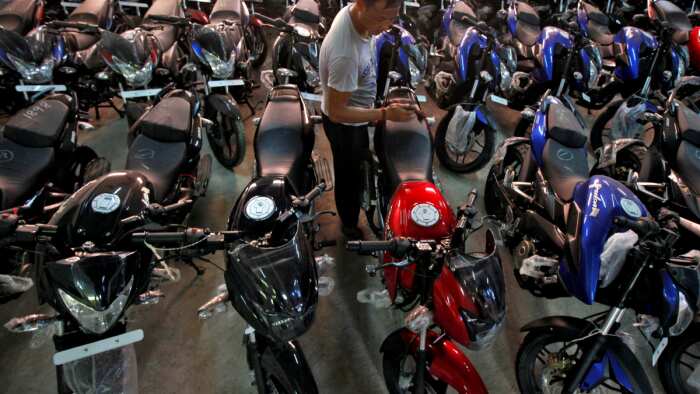 TVS motors and bajaj auto sales in november 2023 motorcycles scooter scooty sales data