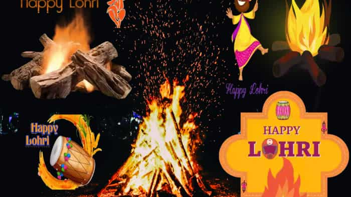 Happy Lohri Wishes 2024 Send wishes to your close ones know how to send gifs and stickers on whatsapp