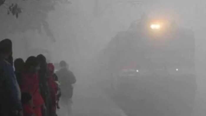 Dense fog disrupts flight operations again 11 trains to Delhi delayed