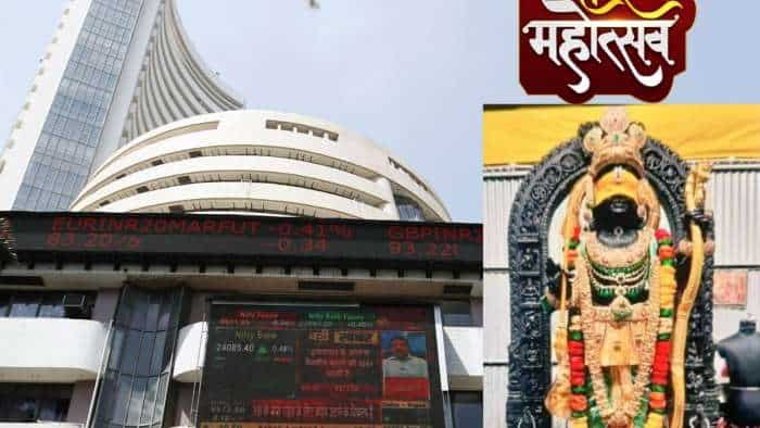 Ram Mandir Inauguration holiday in stock market today BSE NSE MCX NCDEX Share bazar will open on 23rd januray check details