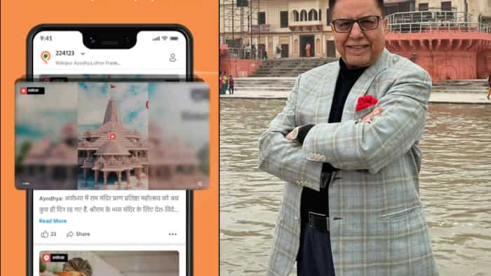 PINEWZ Launch: Dr Subhash Chandra launches Hyper Local news App from Ayodhya Ram mandir Pran pratishtha