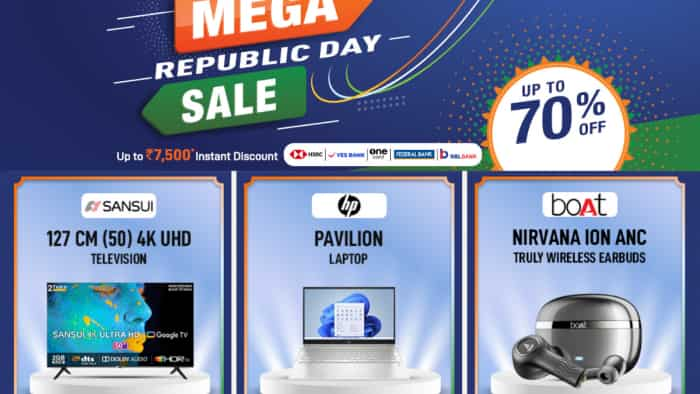 Republic day sale 2024 get 70 percent discount on laptop smartphone washing machines and more products with bank offers