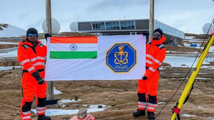 Indian Navy Indian Naval Hydrographic Department Celebrates Republic Day in Antarctica