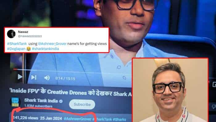 Shark Tank India used Ashneer Grover name in hashtag, fan posted the screen shot on social media, Ashneer retweeted