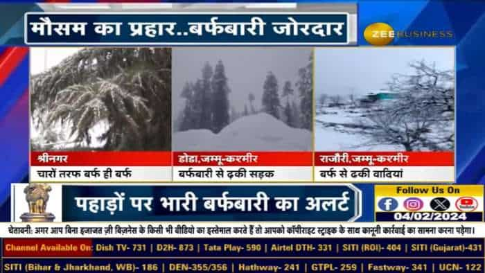 पहाड़ों पर बर्फबारी का अलर्ट, दिल्ली एनसीआर में बारिश: मौसम विभाग का अलर्ट