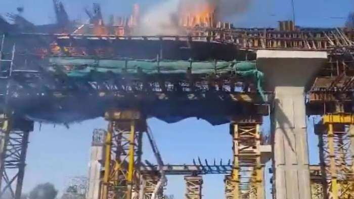 RRTS- Rapid Rail Fire broke out under-construction RRTS station under Pallavpuram Police Station