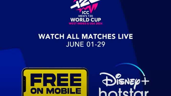 ICC mens T20 World Cup 2024 watch free online on disney plus hotstar mobile app check how