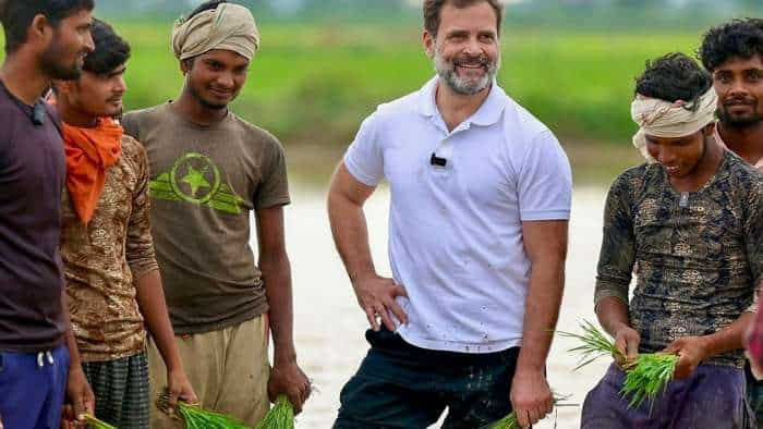 Congress Leader Rahul Gandhi Five Guarantees to Farmers says MSP Law according to Swaminathan Formula