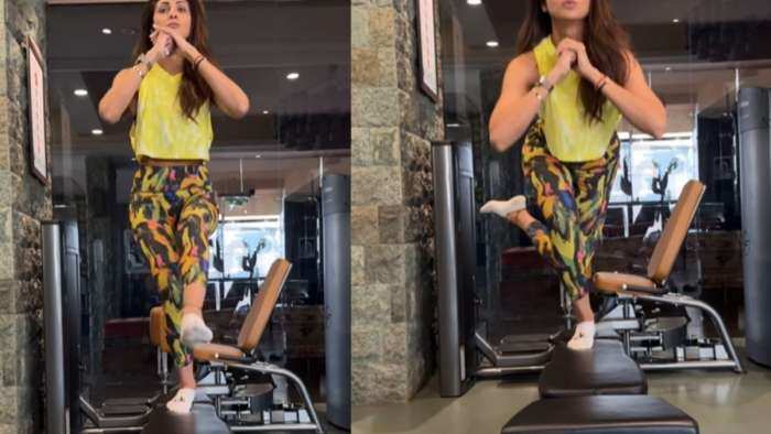 Actress Shilpa Shetty shared workout video on social media wrote interesting caption post is going viral fitness mantra of shilpa 