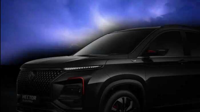 MG hector blackstorm edition to be launch on 10th april 2024 with few exterior and interior changes