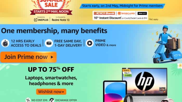 Amazon Summer Sale Get Upto 70 discount on Mobile, Laptop, Home appliances, TV, AC Fridge and daily need check list
