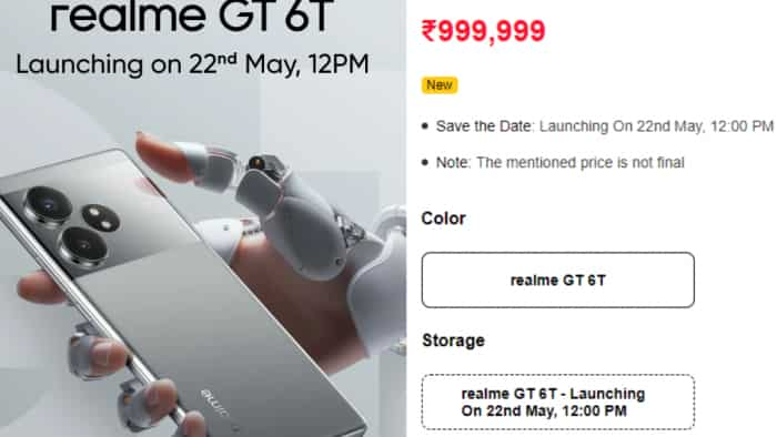 Realme GT 6T India Launch date and timing confirmed set for May 22 12pm check robotic AI Phone price and specifications