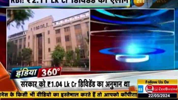 इंडिया 360: RBI ने ₹2.11 लाख करोड़ के Dividend की घोषणा की: सरकार के लिए इसका क्या मतलब है