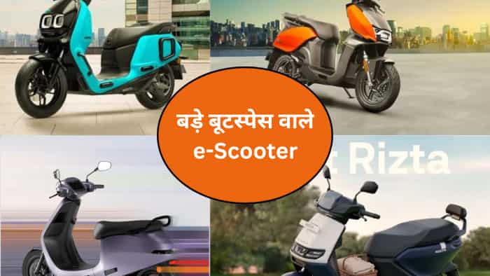Electric Scooter With Large Boot Space ola s1 pro ather rizta tvs iqube hero vida 
