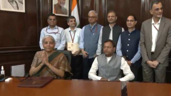 PM Modi 3-0 Cabinet Finance Minister Nirmala Sitharaman took charge of Finance Ministry and Corporate Affairs