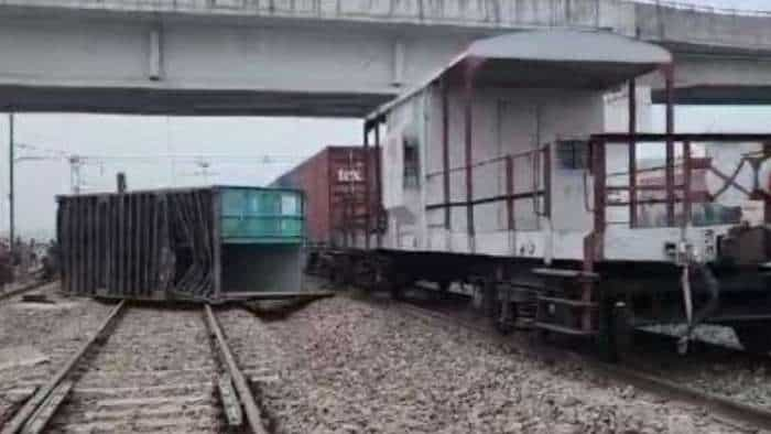 3 wagons derailed at neelokheri station down movement is being ensued through diverted soon up movement will be available via loop line