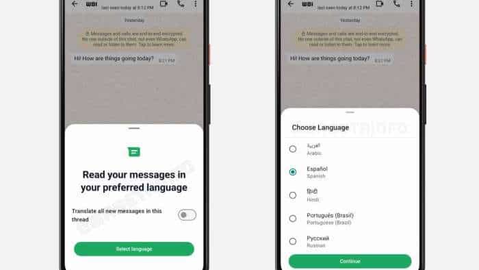 Whatsapp to roll out Live Translation feature through which you can translate any message in language