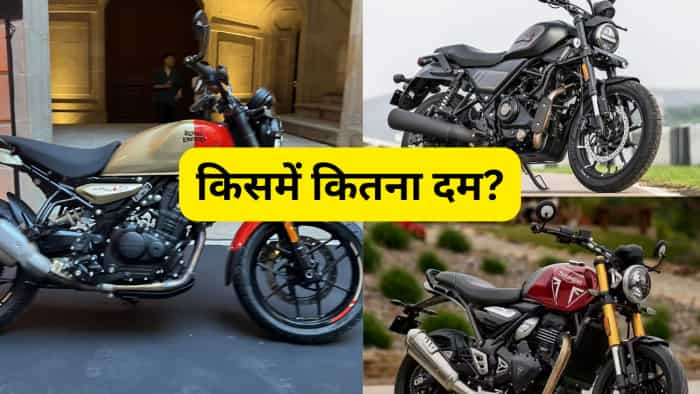 Guerrilla 450 vs harley davidson 440 vs triumph 400 comparison bikes