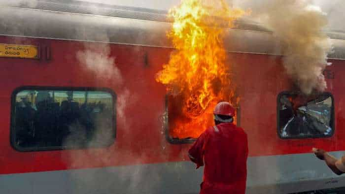 tirumala express caught fire at Visakhapatnam Railway Station Korba Express Fire see details here