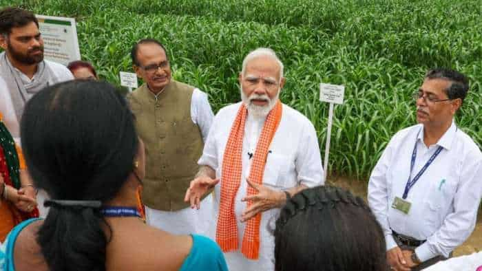 ICAR pm narendra modi releases 109 high yielding climate resilient and biofortified varieties of crops