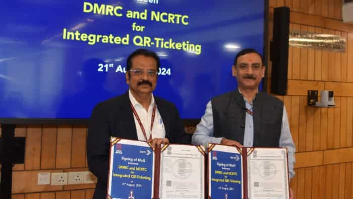 Namo Bharat NCRTC signs mou with delhi metro for Integrated QR-Ticketing on Namo Bharat Trains Delhi Metro Network